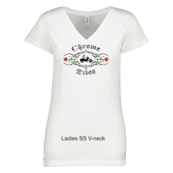 V-neck-National Logo with Colored Roses